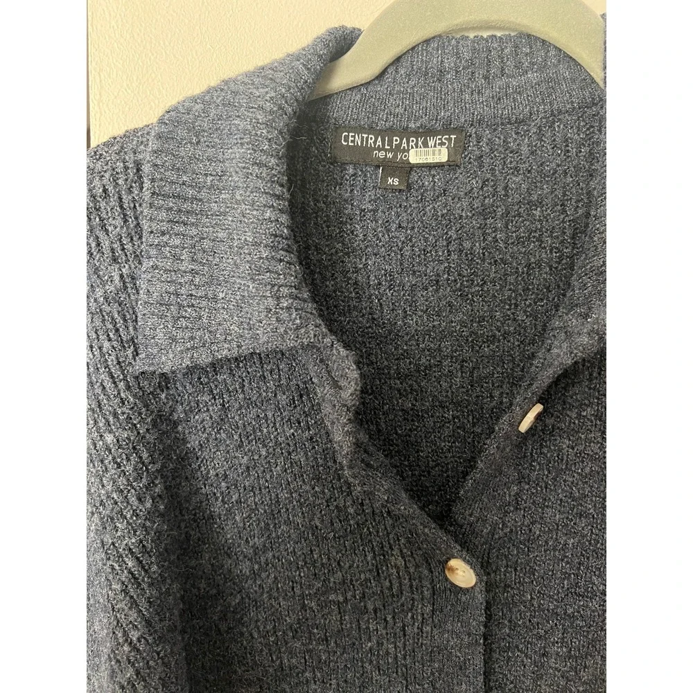 Central Park West Millie Oversized Sweater Polo Navy Size XS - Picture 6 of 9